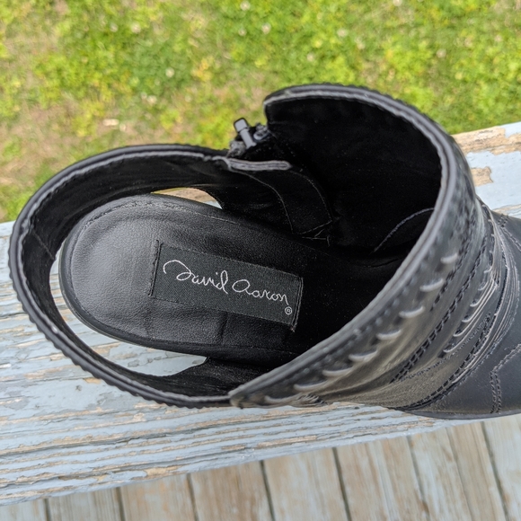 ✨❌SOLD❌✨Faux Leather Open Toe Booties - Picture 4 of 8